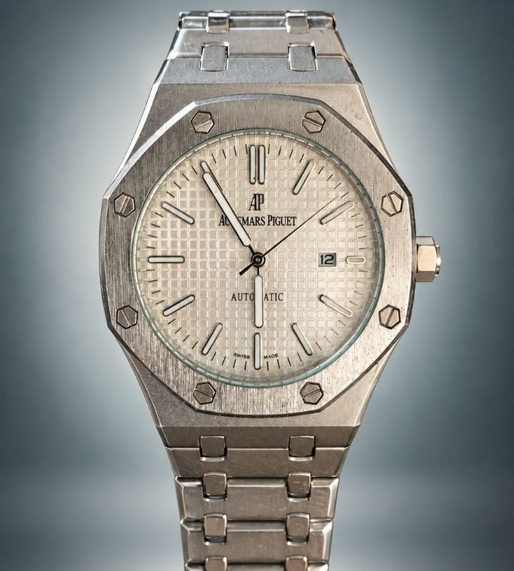 Luxury Watch - Octagonal Face AP Silver